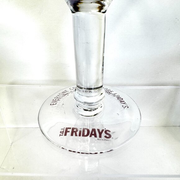 Set 3 TGI Friday's Amethyst Swirls 16 oz Martini Margarita Glasses - Picture 6 of 13